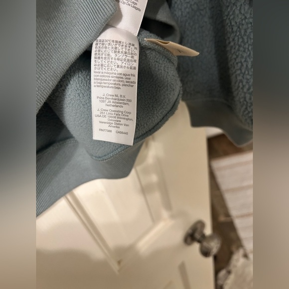 Madewell (Re)sourced Sherpa sweatshirt Sage Size M - Picture 7 of 10